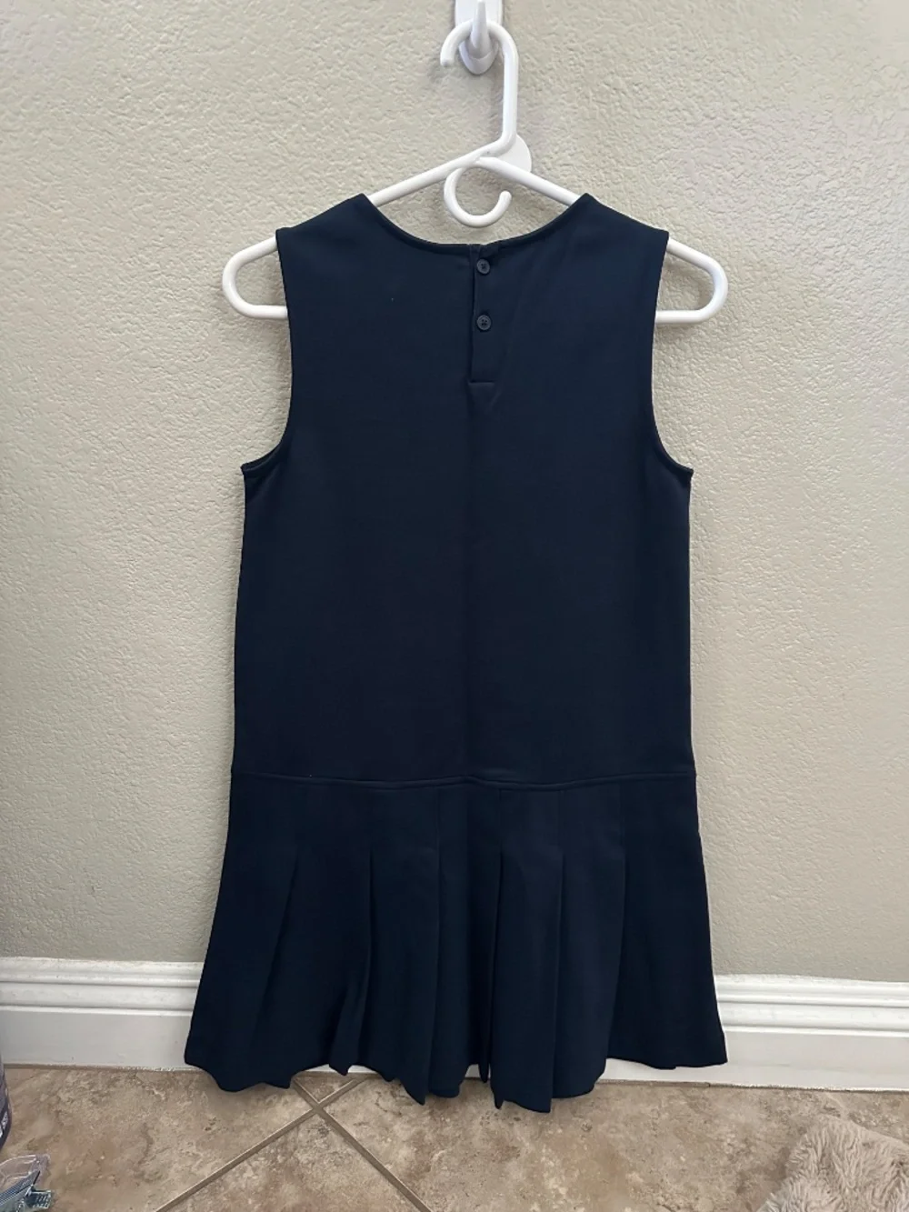 Old Navy Girls' Navy Pleated School Dress